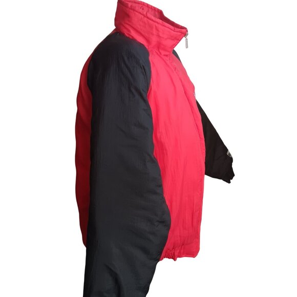 Nebraska Huskers XL Vintage Logo 7 BIG RED Puffer Jacket Nylon 1990's Football - Picture 6 of 10